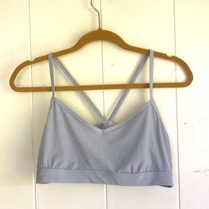 Grey Lightweight Sports Bra - Target - Large